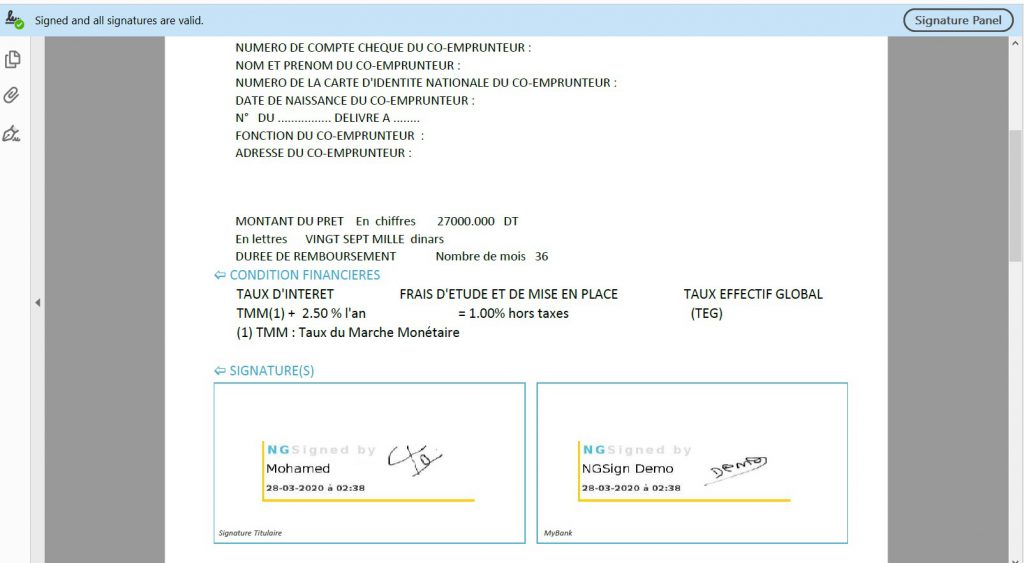 Comment créer une transaction de signature électronique avec NGSign NGSIGN